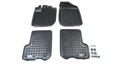Set covorase auto din cauciuc Dacia Logan Sedan/Kombi dupa 2013 , presuri tip tavita marca Rezaw Plast