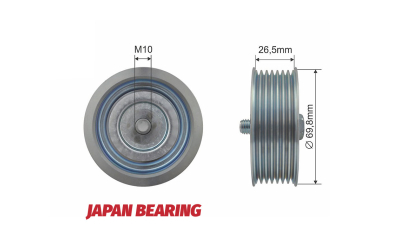 Rola intindere curea transmisie Infiniti Fx35, Fx37, Fx50 2008-2014, G37 2007-2013, Nissan Patrol Y62 2010-, Pathfinder 2004-2013, NTY RRK-NS-005