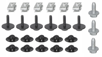 Set fixare scut protectie sub motor Passat (B6 (3c)), 01.2005-07.2010; Passat (B8), 08.2014-, Passat Cc (357), 06.2008-02.2012 , fixare scut sub motor