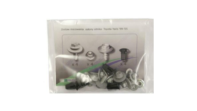Set fixare scut protectie sub motor Yaris (Xp10), 04.1999-12.2005, fixare scut sub motor