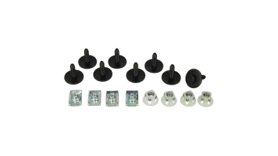 Set fixare scut protectie sub motor Espace 4 (K), 11.2002-01.2006; Vel Satis (Bj), 06.2002-11.2009; Laguna 2 (G), 03.2001-10.2007, fixare scut sub motor