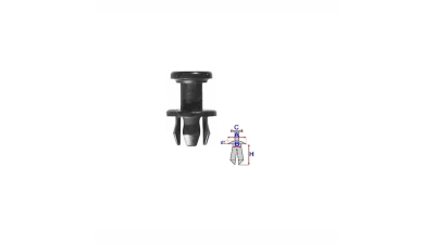 Set 10 buc nituri plastic Volvo S40/V40 1995-2003; S80, 04.2006-2013; pentru ornamente exterioare; pentru orn. praguri
