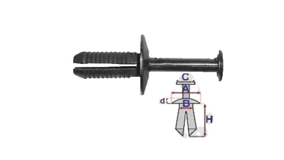 Clips fixare spoiler bara protectie, caroserie pentru Bmw Seria 5 (E39), 01.1996-06.2004