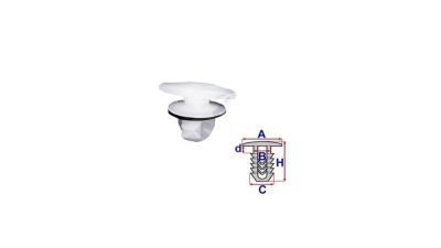 Clips fixare, etansare Fiat Punto Grande, 06- Aftermarket RXC10158