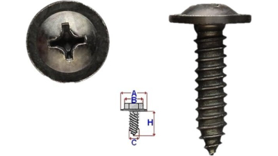 Surub fixare BestAutoVest RXC60463, aplicatii multiple; cleme universale; 10 buc.