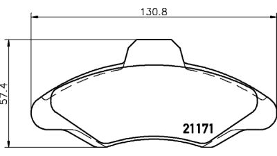 Placute frana fata Ford Escort 5 (Gal), 06.1989-12.1992, marca SRLine S70-0009