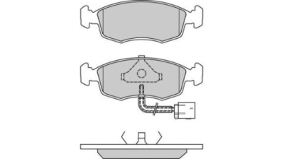 Placute frana fata Ford Cougar (Ec), 08.1998-12.2001, marca SRLine S70-0014