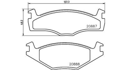 Placute frana fata Seat Cordoba (6k1, 6k2), 02.1993-10.2002, marca SRLine S70-0015