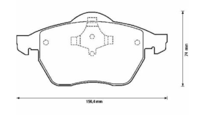 Placute frana fata Seat Alhambra (7v8, 7v9), 04.1996-03.2010, marca SRLine S70-0018