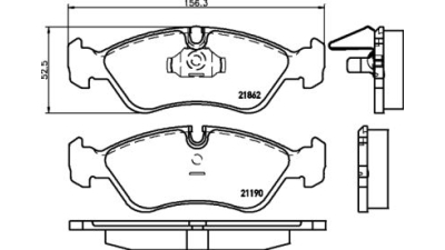 Placute frana fata Opel Ascona C Hatchback (84, 89), 09.1981-08.1988, marca SRLine S70-0026