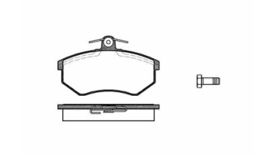 Placute frana fata Audi 100 (43, C2), 06.76-07.1982, marca SRLine S70-0027