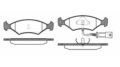 Placute frana fata Ford Fiesta 4 (Ja, Jb), 08.1995-09.2002, marca SRLine S70-0030