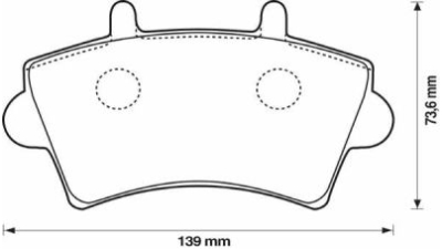 Placute frana fata Opel Movano Combi (J9), 07.1998-, marca SRLine S70-0034