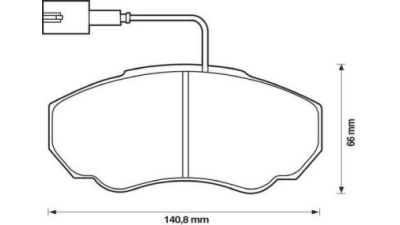 Placute frana fata Peugeot Boxer Bus (230p), 03.1994-04.2002, marca SRLine S70-0039