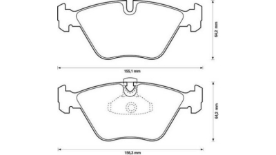 Placute frana fata Bmw Seria 5 (E39), 09.1995-06.2003, marca SRLine S70-0041