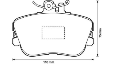 Placute frana fata Mercedes Clasa C (W202), 03.1993-05.2000, marca SRLine S70-0042