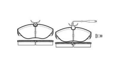 Placute frana fata Peugeot Boxer Bus (230p), 03.1994-04.2002, marca SRLine S70-0044
