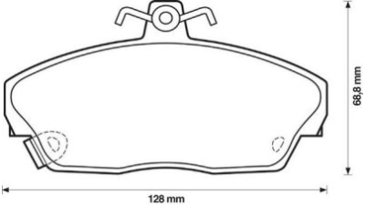 Placute frana fata Rover/Mg 25 (Rf), 09.1999-06.2006, marca SRLine S70-0045