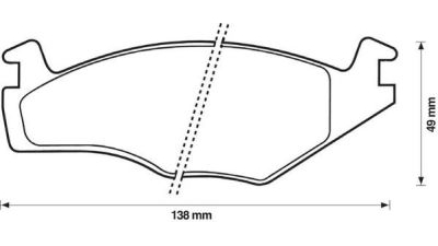 Placute frana fata Seat Cordoba (6k1, 6k2), 02.1993-10.2002, marca SRLine S70-0048