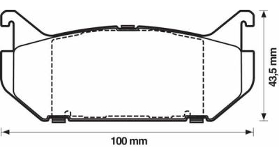 Placute frana fata Peugeot 305 2 Break (581e), 10.1982-07.1990, marca SRLine S70-0049