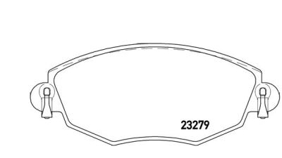 Placute frana fata Ford Mondeo 3 (B5y), 10.2000-03.2007, marca SRLine S70-0053
