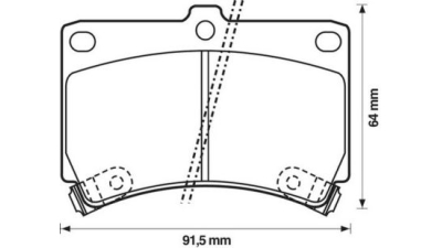 Placute frana fata Kia Rio Combi (Dc), 07.2000-02.2005, marca SRLine S70-0063