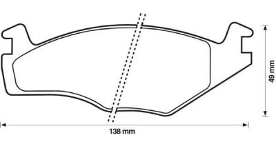 Placute frana fata Seat Cordoba Vario (6k5), 08.1996-12.2002, marca SRLine S70-0064