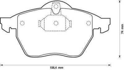 Placute frana fata Opel Calibra A (85), 06.1990-07.1997, marca SRLine S70-0065