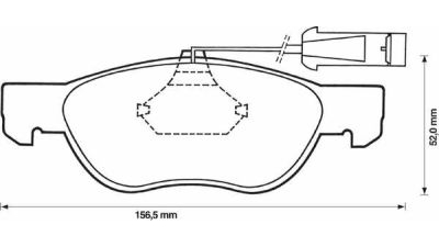 Placute frana punte fata Alfa Romeo 145 (930), 07.1994-01.2001, 146, 1994-2000; 156, 1997-2005; Fiat Barchetta, Brava/Bravo (182), 1995-2001; Marea 1996-2002; Punto (188), 1999-2012; Lancia Dedra, 1989-1999; Delta II, 1993-1999; marca SRLine Polonia