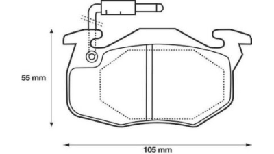 Placute frana fata Peugeot 106 2 (1), 04.1996-05.2005, marca SRLine S70-0068