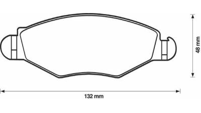 Placute frana fata Peugeot 306 Break (7e, N3, N5), 06.1994-04.2002, marca SRLine S70-0070