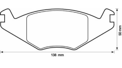 Placute frana fata Seat Cordoba (6k1, 6k2), 02.1993-10.2002, marca SRLine S70-0072
