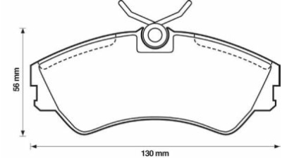 Placute frana fata Volkswagen Transporter 4 Platforma (70xd), 07.1990-04.2003, marca SRLine S70-0073