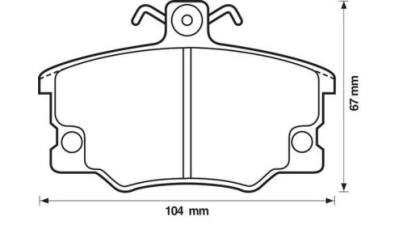 Placute frana fata Alfa Romeo 145 (930), 07.1994-01.2001, marca SRLine S70-0075