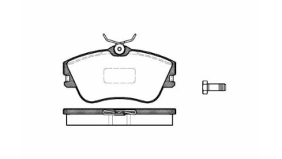 Placute frana fata Volkswagen Transporter 4 Platforma (70xd), 07.1990-04.2003, marca SRLine S70-0079