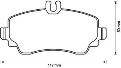 Placute frana fata Mercedes Clasa A (W168), 07.1997-08.2004, marca SRLine S70-0080