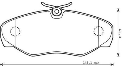 Placute frana fata Opel Vivaro Combi (J7), 08.2001-, marca SRLine S70-0091