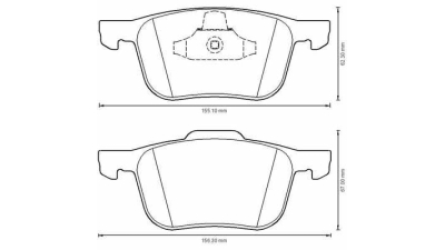 Placute frana fata Volvo S40 2 (Ms), 01.2004-12.2012, marca SRLine S70-0095
