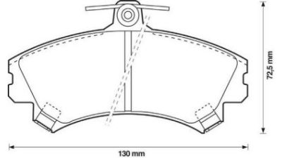 Placute frana fata Smart Forfour (454), 01.2004-06.2006, marca SRLine S70-0109