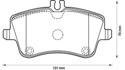 Placute frana fata Mercedes Clasa C (W203), 05.2000-08.2007, marca SRLine S70-0112