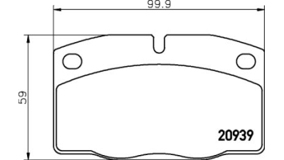 Placute frana fata Opel Ascona C (81, 86, 87, 88), 09.1981-10.1988, marca SRLine S70-0114