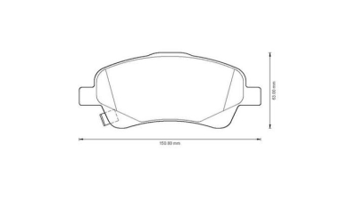 Placute frana fata Toyota Avensis (T25), 04.2003-11.2008, marca SRLine S70-0121