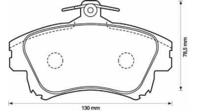Placute frana fata Volvo V40 Combi (Vw), 07.1995-06.2004, marca SRLine S70-0132