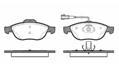 Placute frana fata Alfa Romeo 145 (930), 07.1994-01.2001, marca SRLine S70-0133
