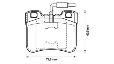 Placute frana fata Peugeot 106 1 (1a, 1c), 08.1991-04.1996, marca SRLine S70-0134