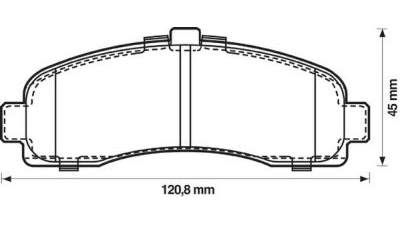 Placute frana fata Nissan Micra 2 (K11), 01.1992-12.2007, marca SRLine S70-0144