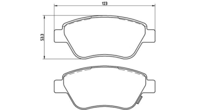 Placute frana fata Opel Corsa D, 07.2006-, marca SRLine S70-0145