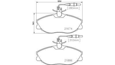 Placute frana fata Peugeot 406 Cupe (8c), 03.1997-02.2005, marca SRLine S70-0147