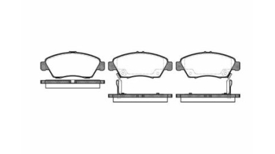 Placute frana fata Honda Civic 5 Coupe (Ej), 08.1993-03.1996, marca SRLine S70-0151