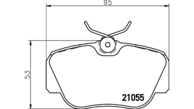 Placute frana fata Mercedes 190 (W201), 10.1982-08.1993, marca SRLine S70-0152